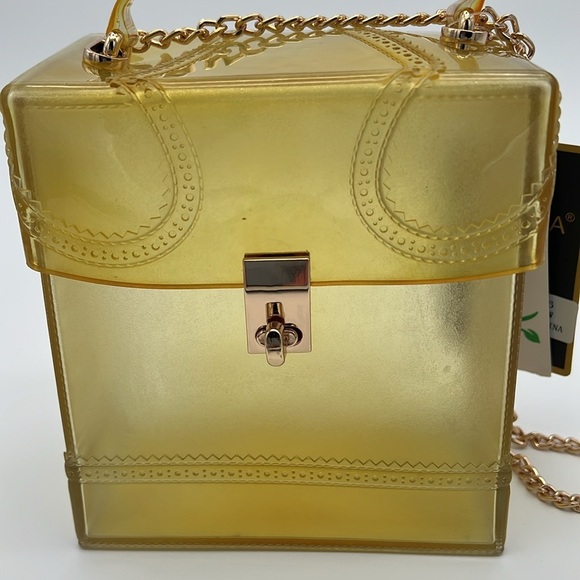 NWT Jelly Box Purse - Yellow - Picture 3 of 13